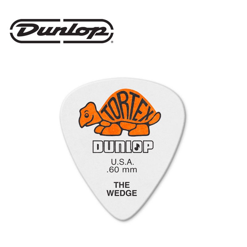 던롭 톨텍스 웨지 기타 피크 0.60mm Dunlop Tortex THE WEDGE