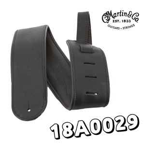 마틴스트랩 black rolled leather guitar strap 어쿠스틱/통기타 가죽 스트랩 18A0029