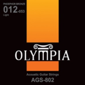올림피아 포스포브론즈 기타 스트링 AGS-802 (12-53)  AGS802