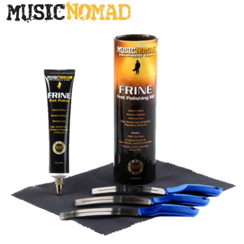 MusicNomad 뮤직노마드 FRINE Fret Polish Kit (MN124) 프렛 용 폴리쉬, 가드, 천 셋트
