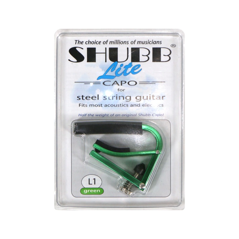 SHUBB CAPO Lite L1 GREEN 셔브/슈브 어쿠스틱/통기타 카포