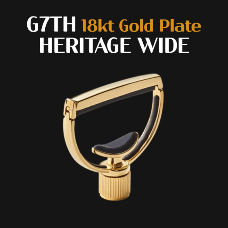G7TH Heritage Capo 18kt Gold Plate wide neck width 지세븐스 헤리티지 와이드 카포 해리티지 골드