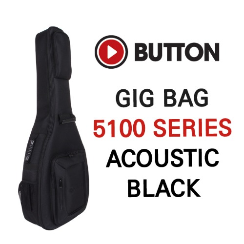 BUTTON ACOUSTIC GUITAR BAG BLACK 통기타 가방 블랙 DB5100 BK