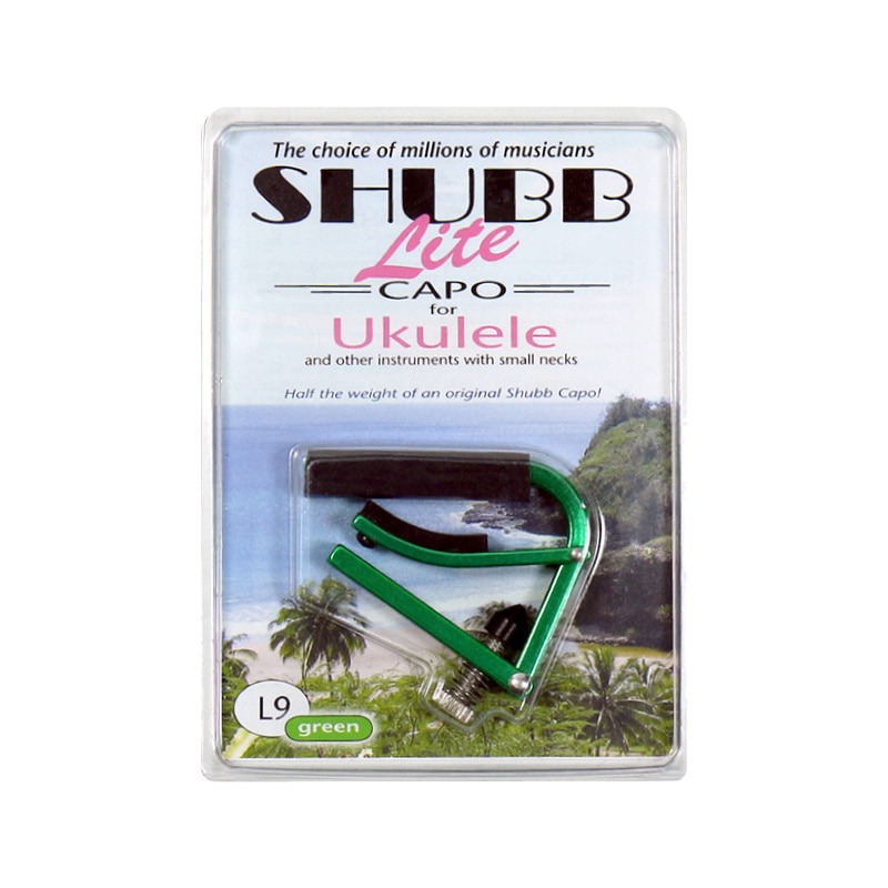 SHUBB 셔브/슈브 우쿨렐레 카포 Lite L9 GREEN UKULELE CAPO