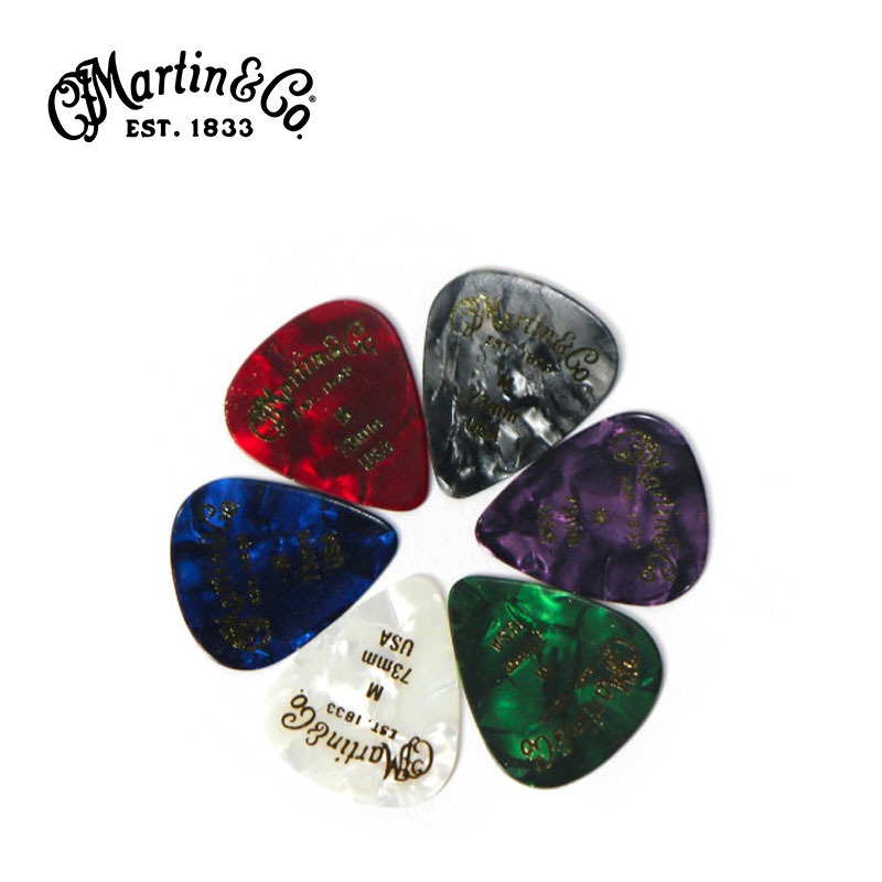 Martin 마틴 컬러 펄로이드 기타 피크 73mm A0096 Colored Pearloid guitar Picks